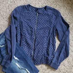 SALE⚡️NWOT Tommy Hilfiger pokadot thin jacket SZ  S